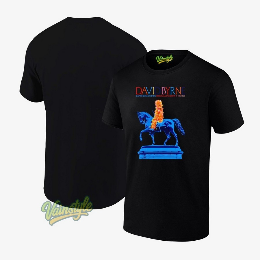 David Byrne Oct 2-4 2025 Boston Ma Tour T-Shirt David Byrne Oct 2-4 2025 Boston Ma Tour T-Shirt
