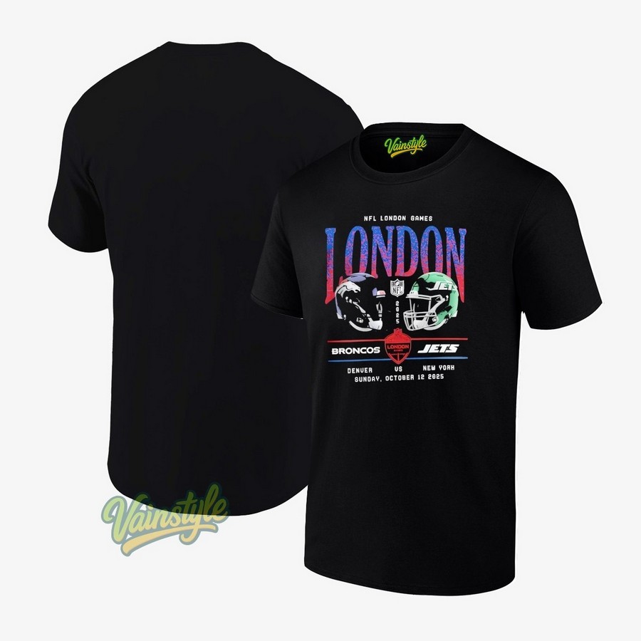 Denver Broncos Vs New York Jets Nfl London Games 2025 Nfl T-Shirt