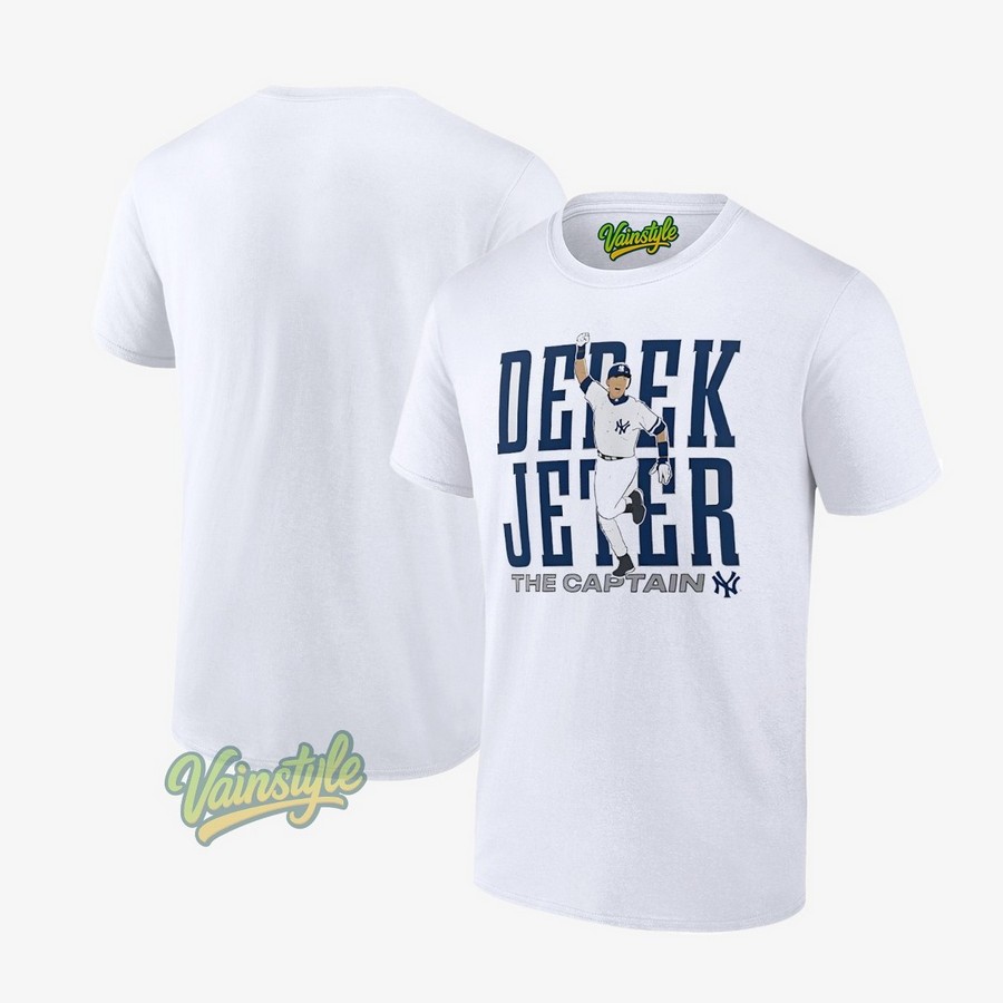 Derek Jeter New York Yankees Cooperstown Player Baseball T-Shirt