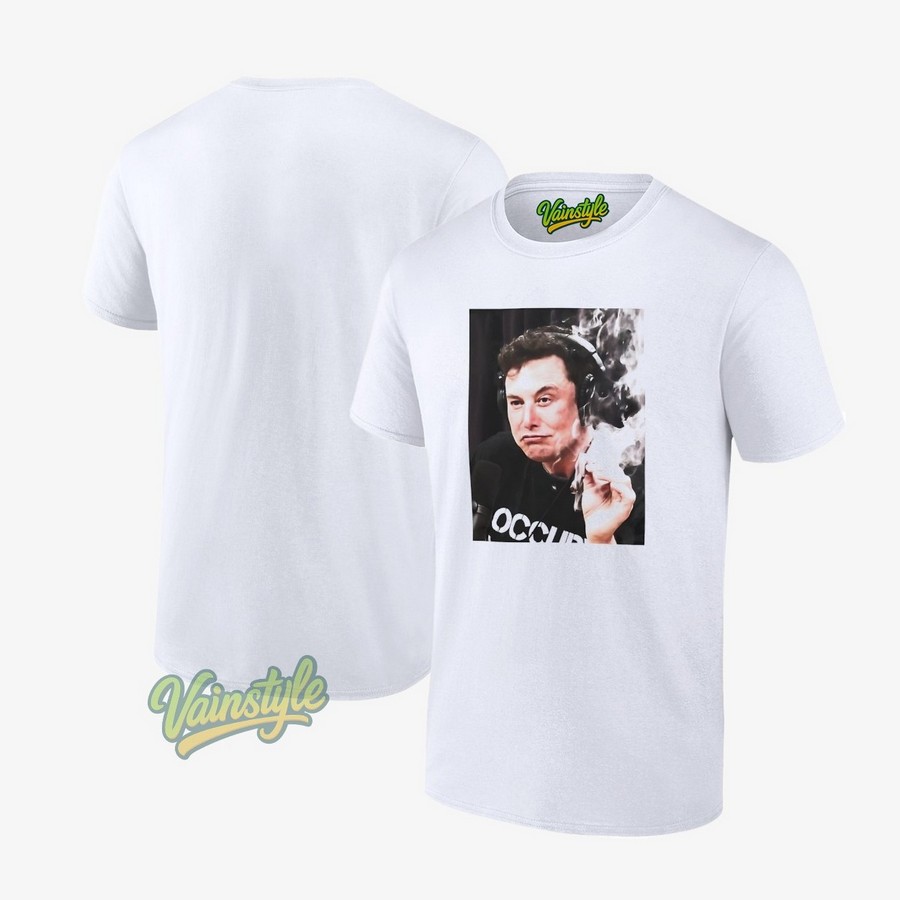 Elon Musk Smoking Photo T-Shirt Elon Musk Smoking Photo T-Shirt