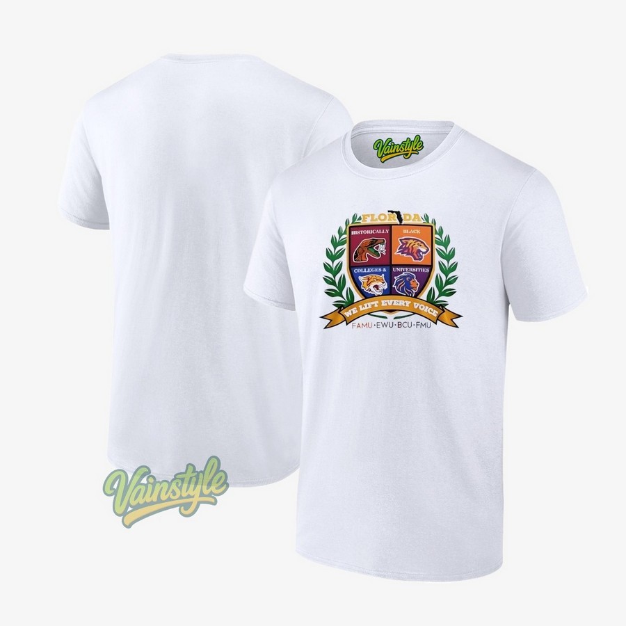 Florida Famu Ewu Bcu Fmu We Lift Every Voice Logo T-Shirt