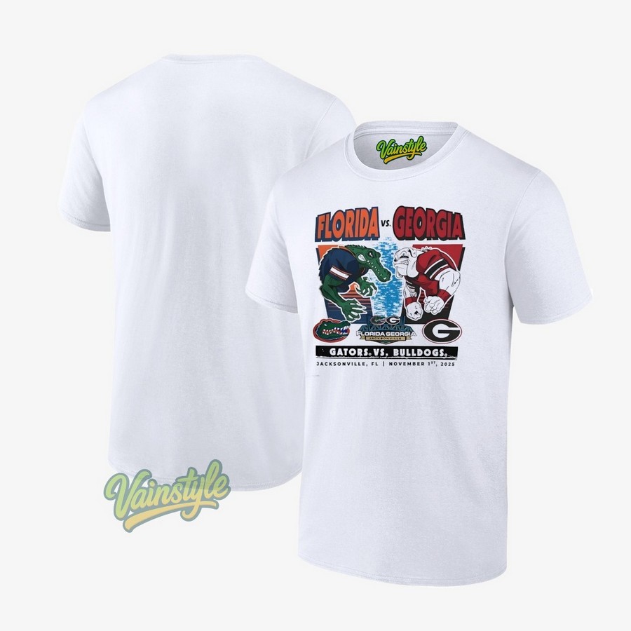 Florida Gators Vs Georgia Bulldogs 2025 Jacksonville Fl November 1st 2025 T-Shirt Florida Gators Vs Georgia Bulldogs 2025 Jacksonville Fl November 1st 2025 T-Shirt