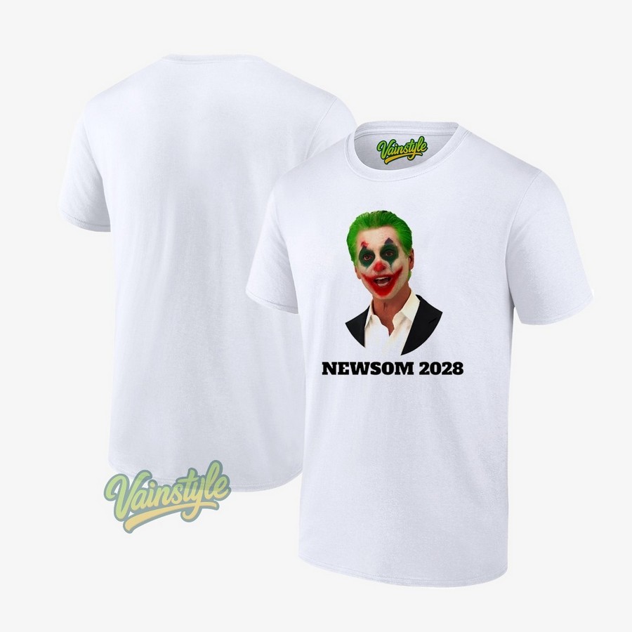 Gavin Newsom Joker 2028 T-Shirt