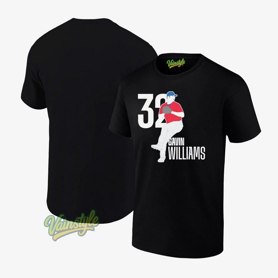 Gavin Williams #32 Cleveland Guardians Baseball T-Shirt