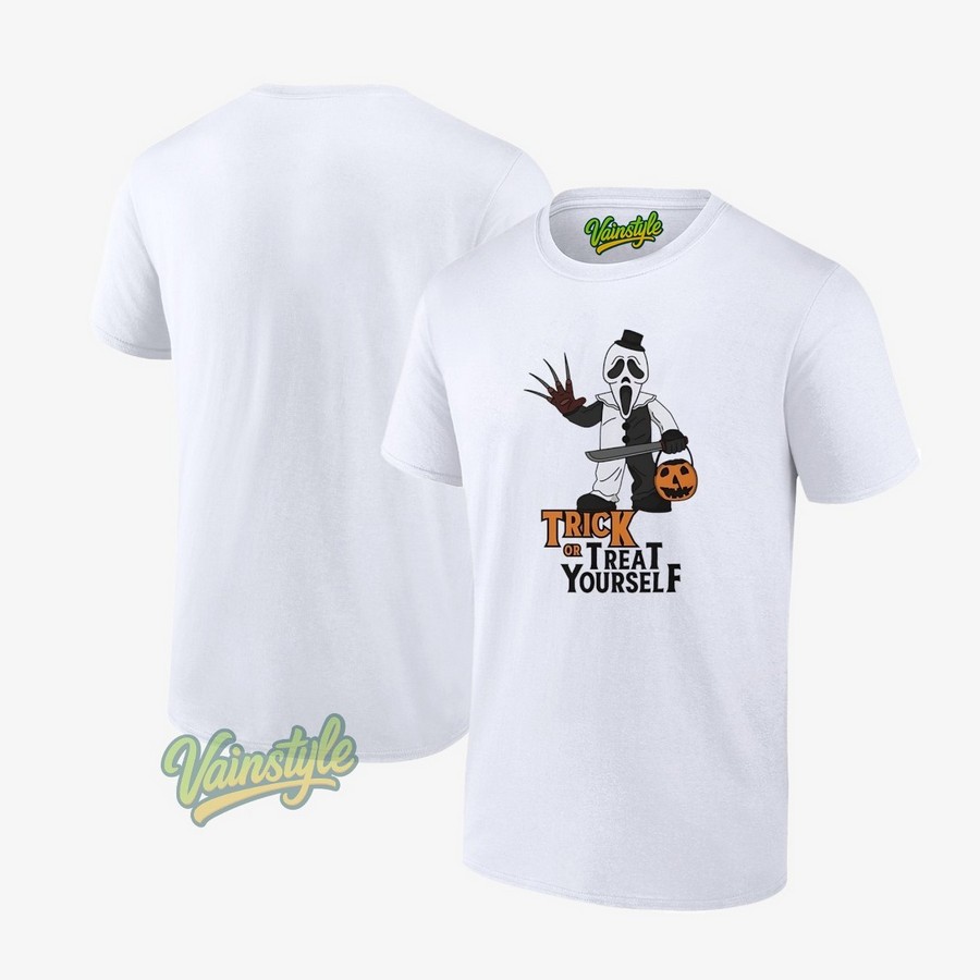 Ghostface Trick Or Treat Yourself Halloween T-Shirt Ghostface Trick Or Treat Yourself Halloween T-Shirt