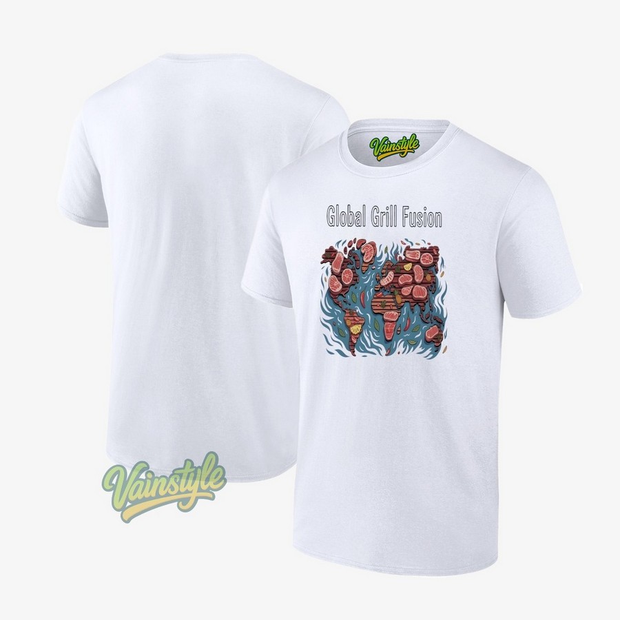 Global Grill Fusion Meat Map T-Shirt