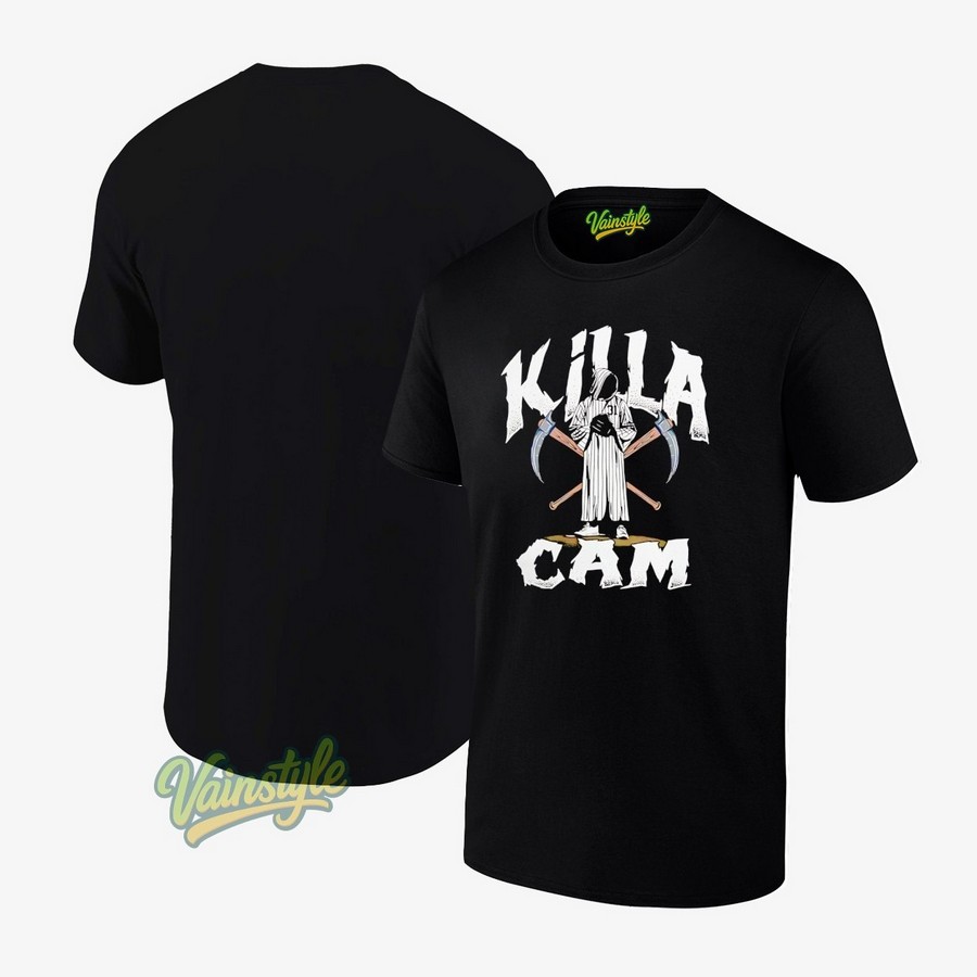 Grim Reaper Killa Cam New York Yankees Baseball T-Shirt