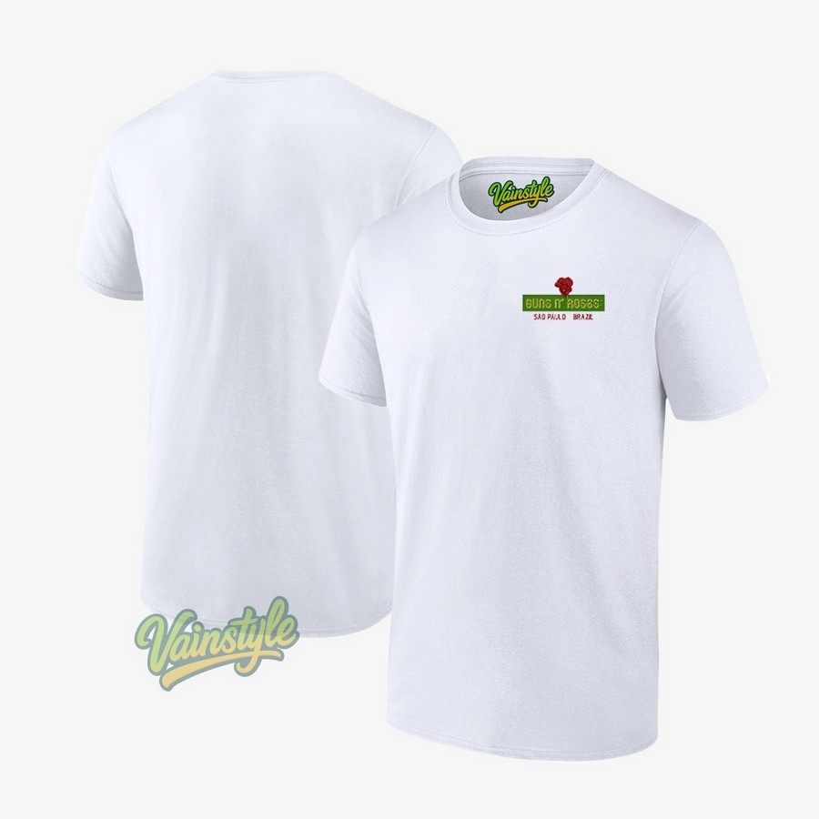 Guns N Roses Allianz Parque In Brazil Oct 25 2025 Tour T-Shirt Guns N Roses Allianz Parque In Brazil Oct 25 2025 Tour T-Shirt