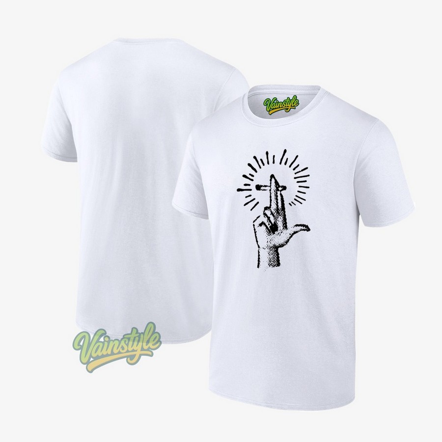 Hand Holding A Lit Cigarette T-Shirt Hand Holding A Lit Cigarette T-Shirt