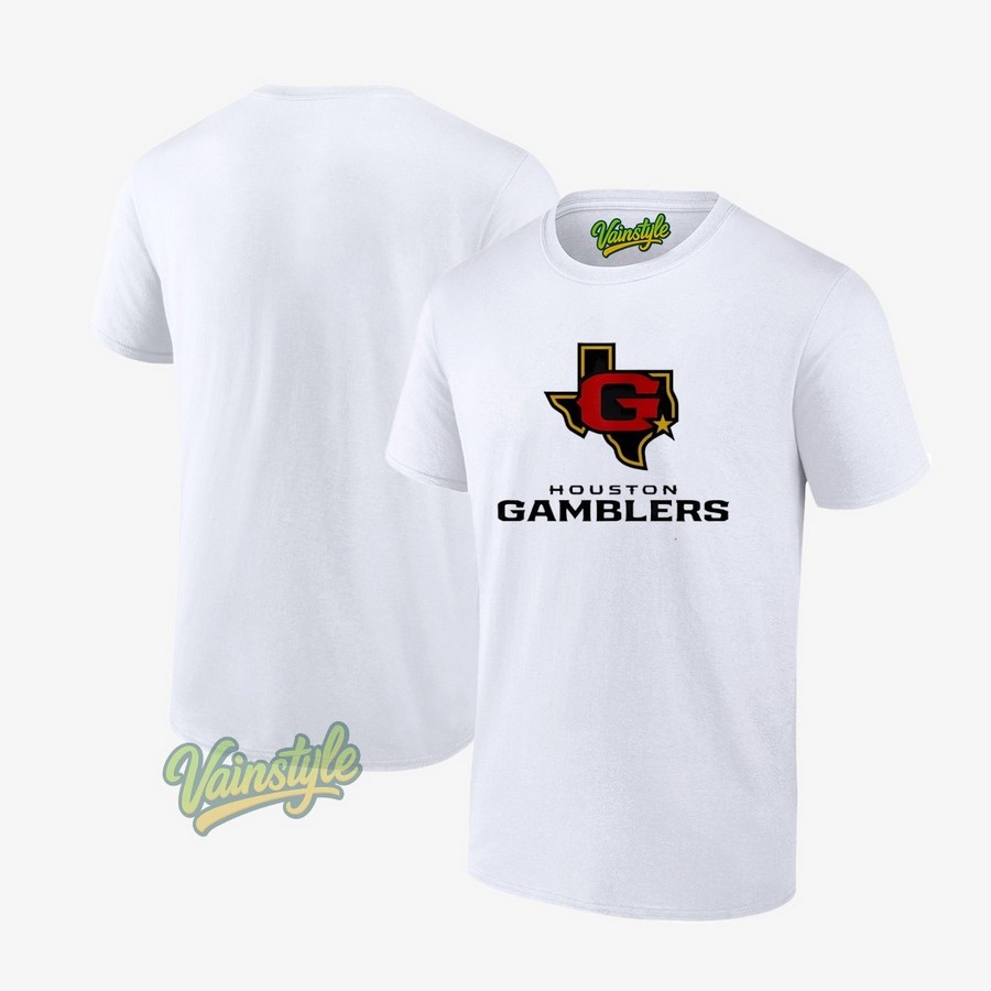 Houston Gamblers Football Logo T-Shirt Houston Gamblers Football Logo T-Shirt