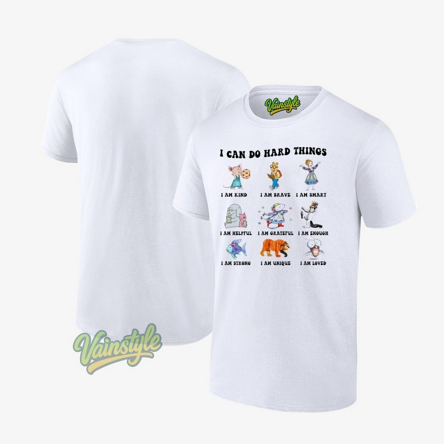 I Can Do Hard Things Children’s Book Characters Teacher Back To School T-Shirt