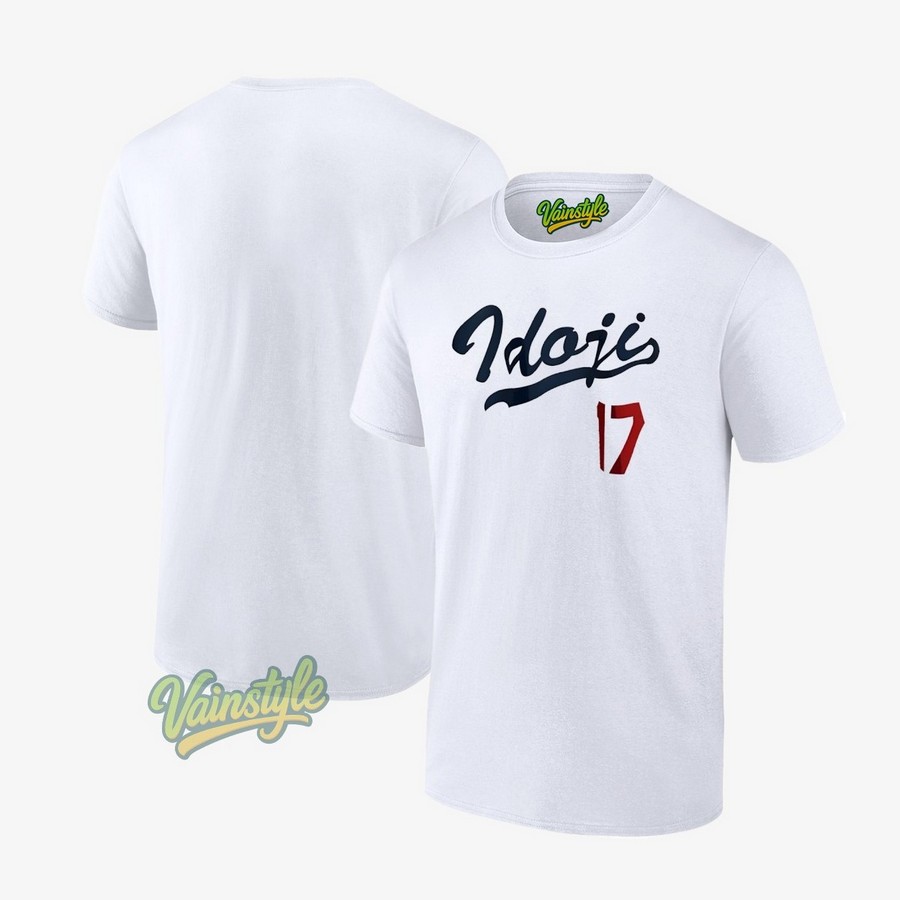 Idoji Shohei Ohtani 17 Los Angeles Dodgers Baseball T-Shirt