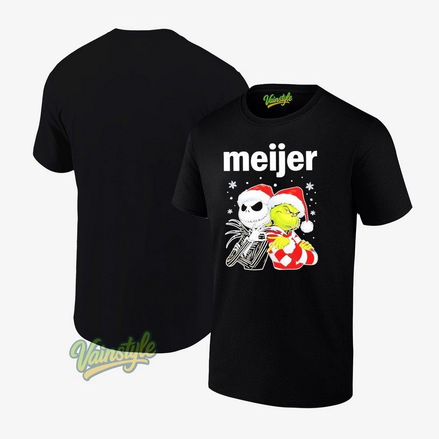Jack Skellington And Grinch Meijer Christmas 2025 T-Shirt