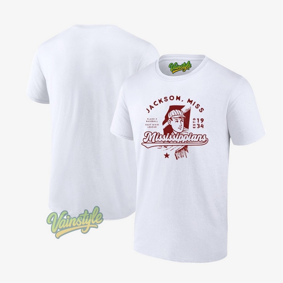 Jackson Mississippians Mississippi Class C Baseball East Dixie League T-Shirt Jackson Mississippians Mississippi Class C Baseball East Dixie League T-Shirt