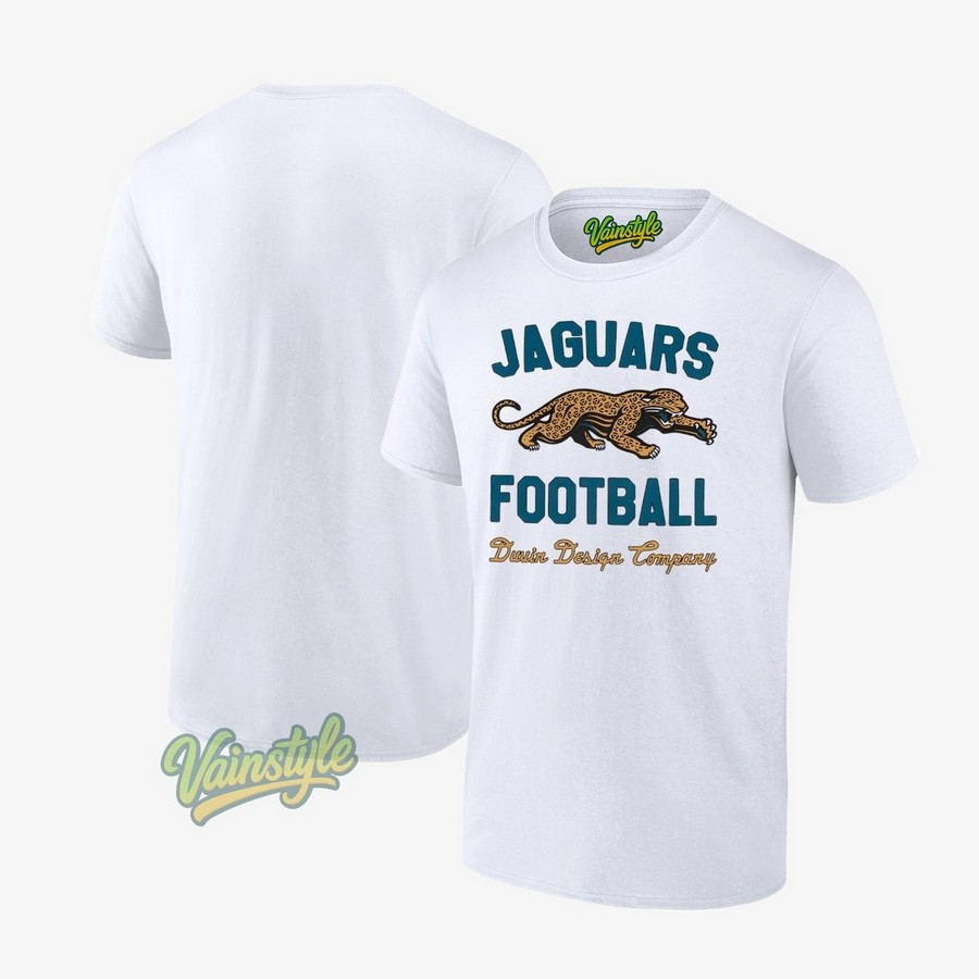 Jacksonville Jaguars Duvin Designs Company Football T-Shirt Jacksonville Jaguars Duvin Designs Company Football T-Shirt