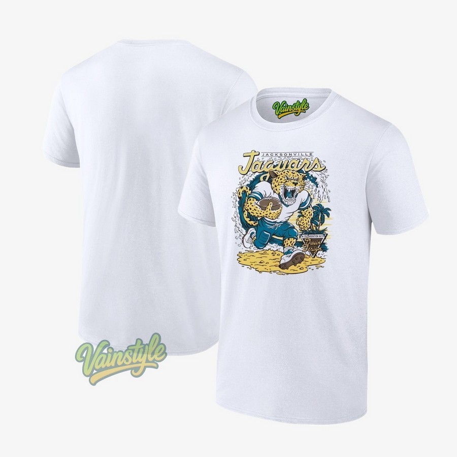 Jacksonville Jaguars Duvin Designs Football Nfl T-Shirt Jacksonville Jaguars Duvin Designs Football Nfl T-Shirt