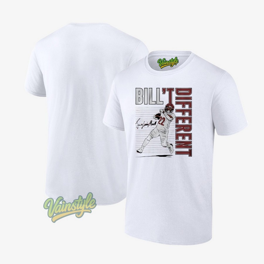Jacory Croskey-Merritt Bill’t Different Signature Football T-Shirt Jacory Croskey-Merritt Bill’t Different Signature Football T-Shirt
