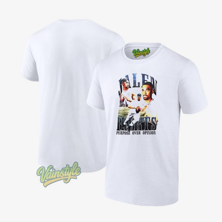Jalen Hurts Purpose Over Opinion Philadelphia Eagles Football T-Shirt Jalen Hurts Purpose Over Opinion Philadelphia Eagles Football T-Shirt