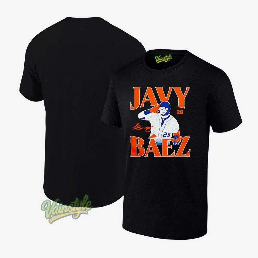 Javy Baez Detroit Tigers Baseball Signature T-Shirt