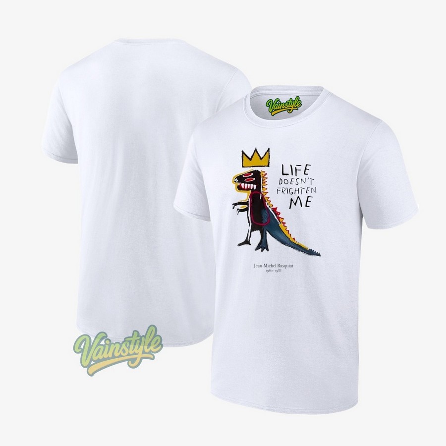 Jean-Michel Basquiat Dinosaur Life Doesn’t Frighten Me T-Shirt