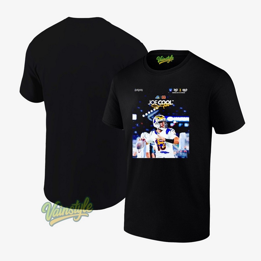 Joe Flacco Joe Cool Delaware Blue Hens X Cincinnati Benglas 2025 T-Shirt