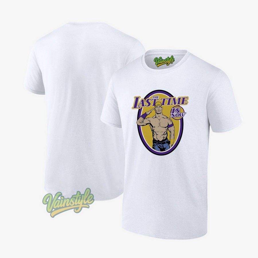 John Cena The Last Time Is Now Style Los Angeles Lakers Logo T-Shirt John Cena The Last Time Is Now Style Los Angeles Lakers Logo T-Shirt