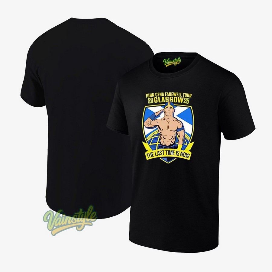 John Cene The Last Time Is Now Farewell Glasgow 2025 T-Shirt John Cene The Last Time Is Now Farewell Glasgow 2025 T-Shirt