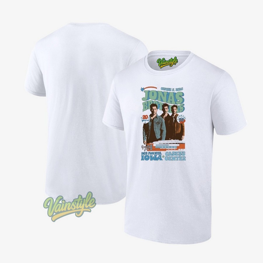 Jonas Brothers Des Moines Iowa Casey's Center 2025 T-Shirt Jonas Brothers Des Moines Iowa Casey's Center 2025 T-Shirt