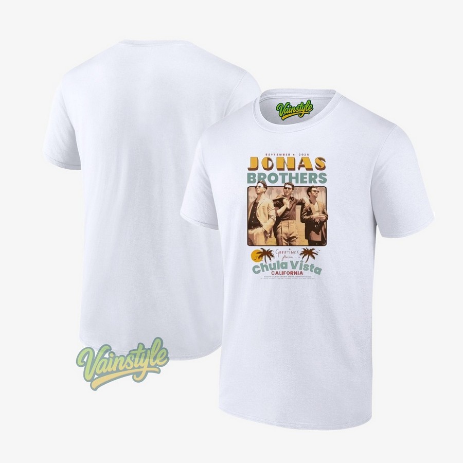Jonas Brothers Greetings From Chula Vista Ca 04 Sep 2025 T-Shirt