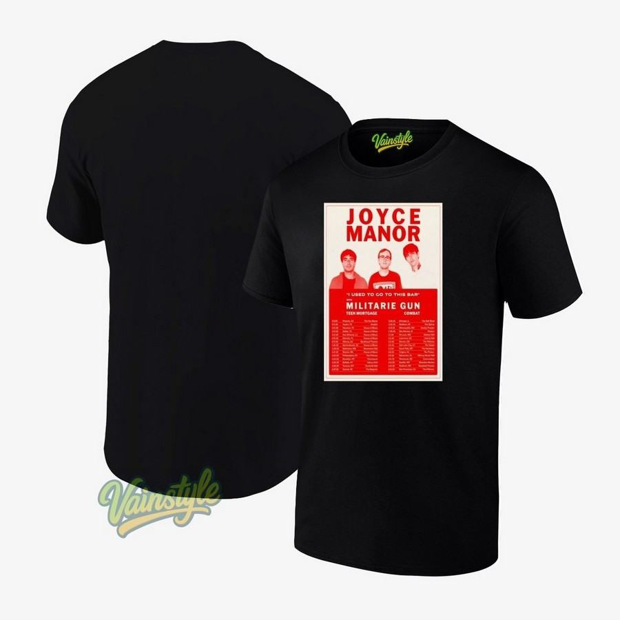 Joyce Manor Bar Tour Militarie Gun Teen Mortgage Combat Poster T-Shirt Joyce Manor Bar Tour Militarie Gun Teen Mortgage Combat Poster T-Shirt