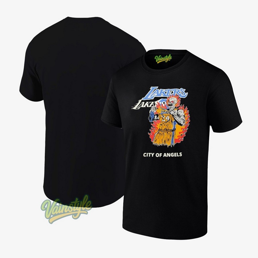Kobe Bryant Skeleton Warren Lotas X Los Angeles Lakers City Of Angels T-Shirt Kobe Bryant Skeleton Warren Lotas X Los Angeles Lakers City Of Angels T-Shirt