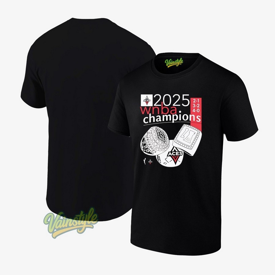 Las Vegas Aces 2025 Wnba Ring Champions T-Shirt