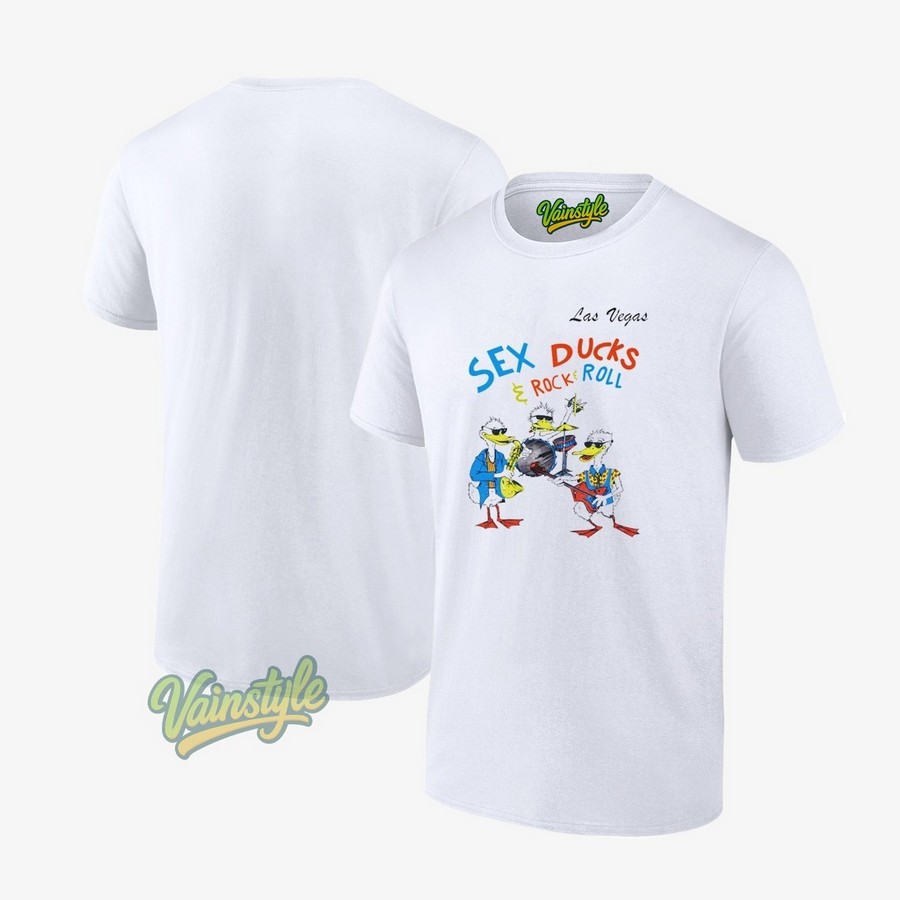 Las Vegas Sex Ducks And Rock And Roll Music T-Shirt