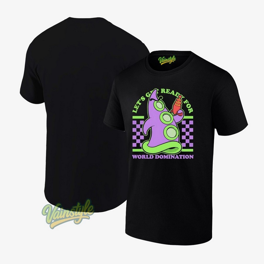 Let's Get Ready For World Domination Day Of The Tentacle T-Shirt Let's Get Ready For World Domination Day Of The Tentacle T-Shirt