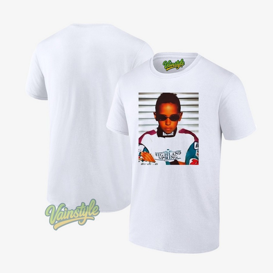 Lewis Hamilton Racing Photo T-Shirt Lewis Hamilton Racing Photo T-Shirt