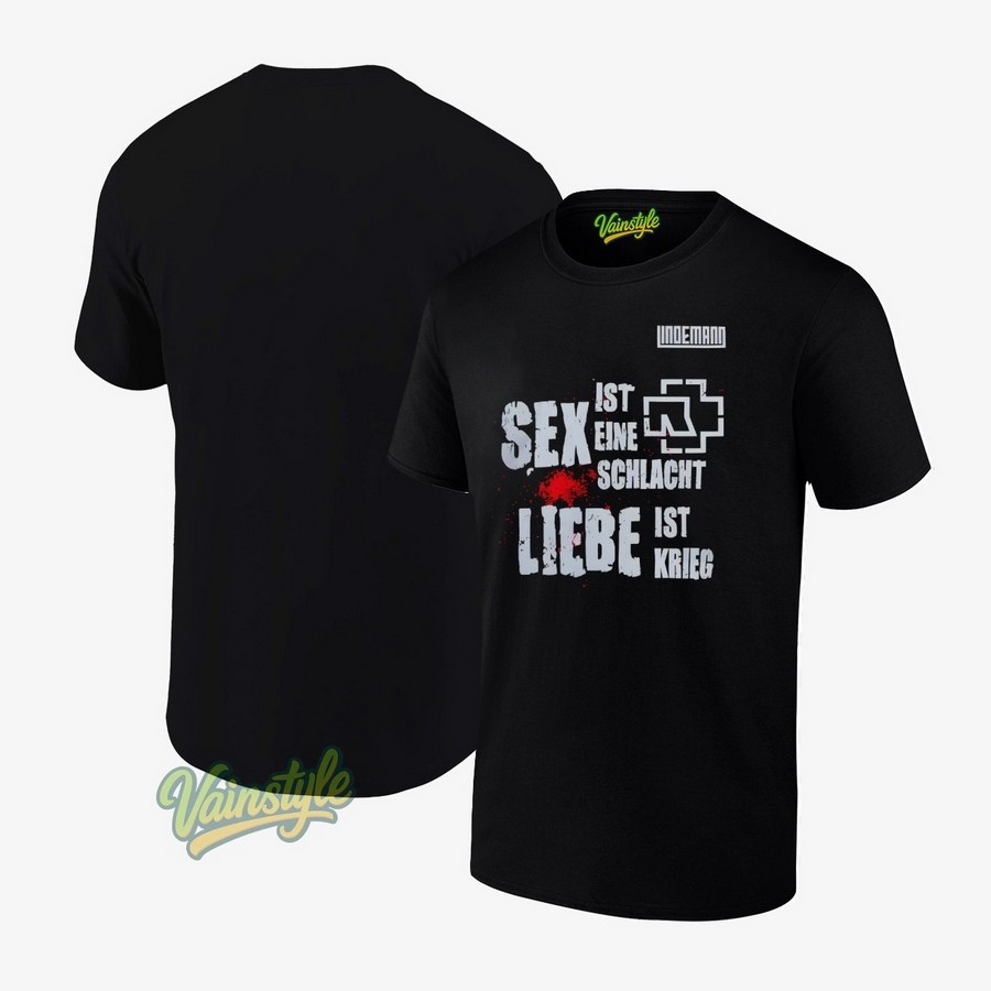Lindemann Sex Ist Eine Schlacht Liebe Ist Krieg Meine Welt Tour T-Shirt