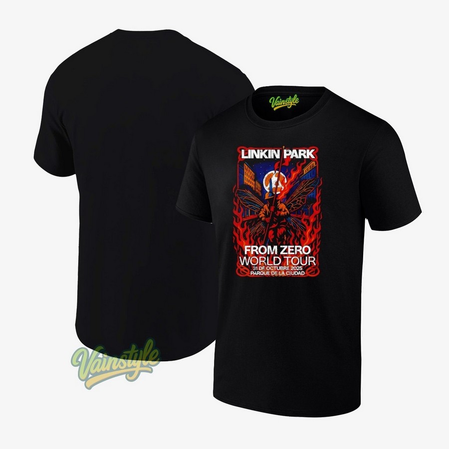 Linkin Park From Zero Oct 31 2025 Parque De La Ciudad Concert Poster T-Shirt Linkin Park From Zero Oct 31 2025 Parque De La Ciudad Concert Poster T-Shirt