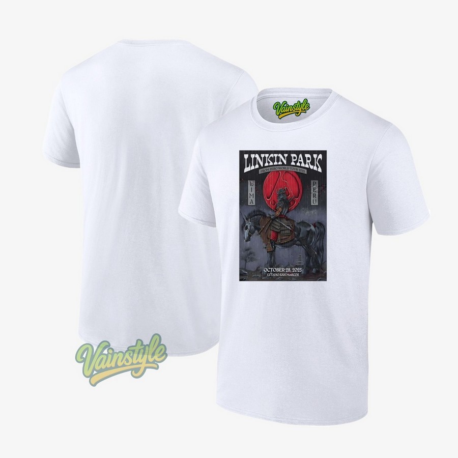 Linkin Park From Zero World Tour 28 Oct 2025 Estadio San Marcos Lima Poster T-Shirt