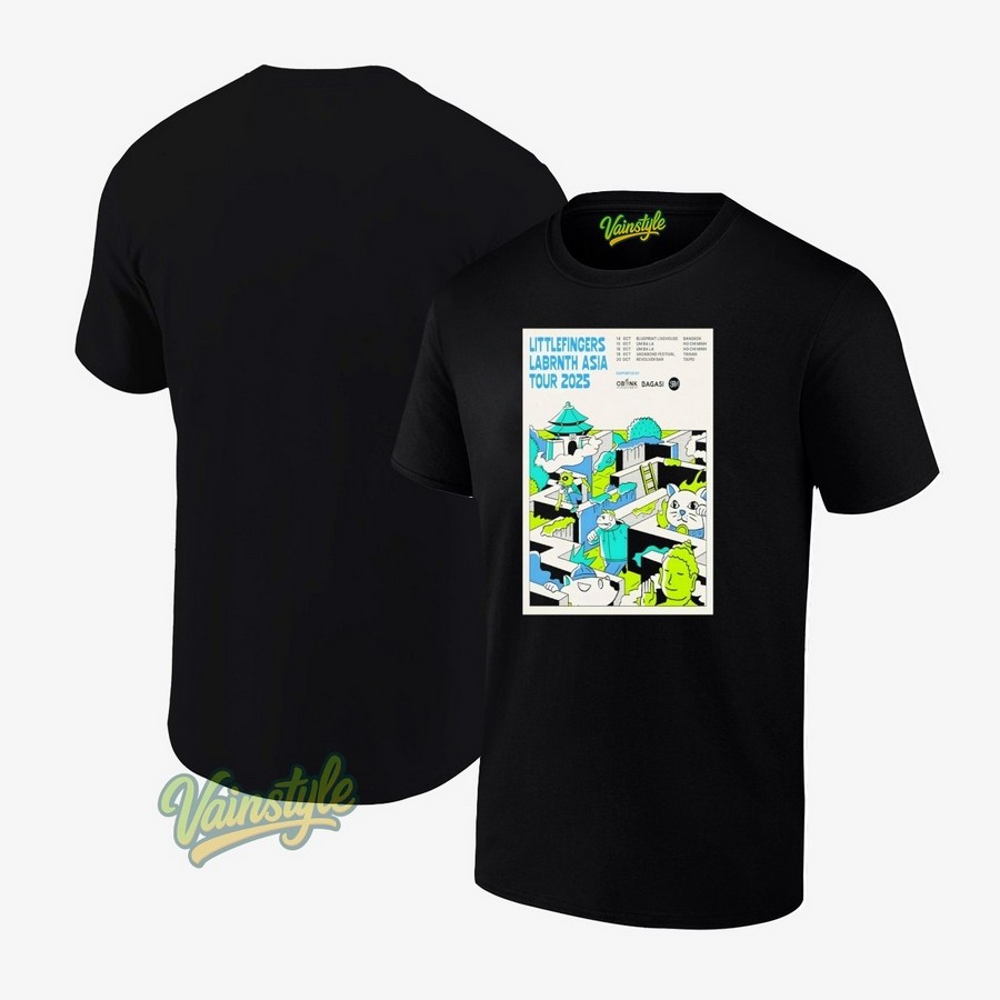 Littlefingers Asia Tour 2025 Poster T-Shirt Littlefingers Asia Tour 2025 Poster T-Shirt