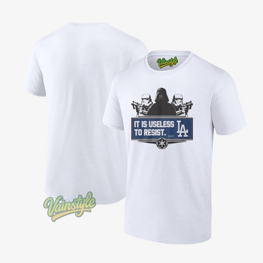 Los Angeles Dodgers Darth Vader It Is Useless To Resist T-Shirt