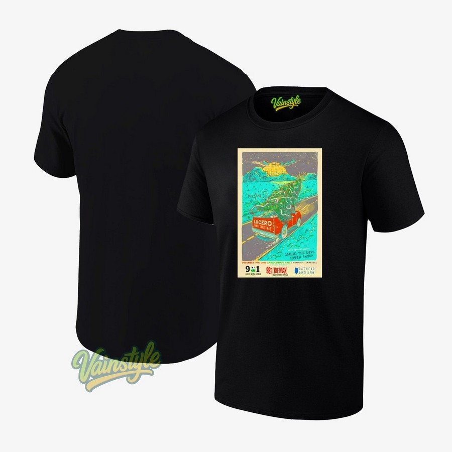 Lucero Tour Memphis Tn 2025 Poster T-Shirt Lucero Tour Memphis Tn 2025 Poster T-Shirt