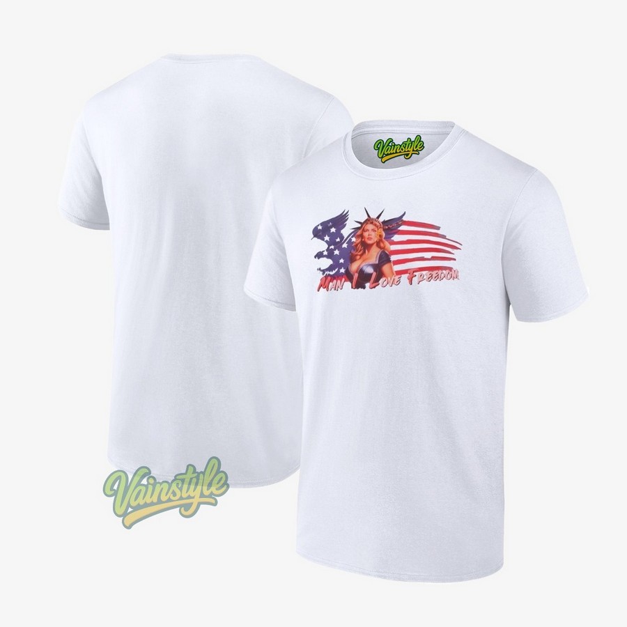 Man I Love Freedom America Flag T-Shirt Man I Love Freedom America Flag T-Shirt