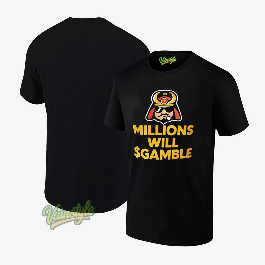 Millions Will Gamble Logo T-Shirt