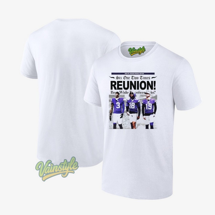 Minnesota Vikings Six One Two Times Reunion Nfl Season 2025 T-Shirt