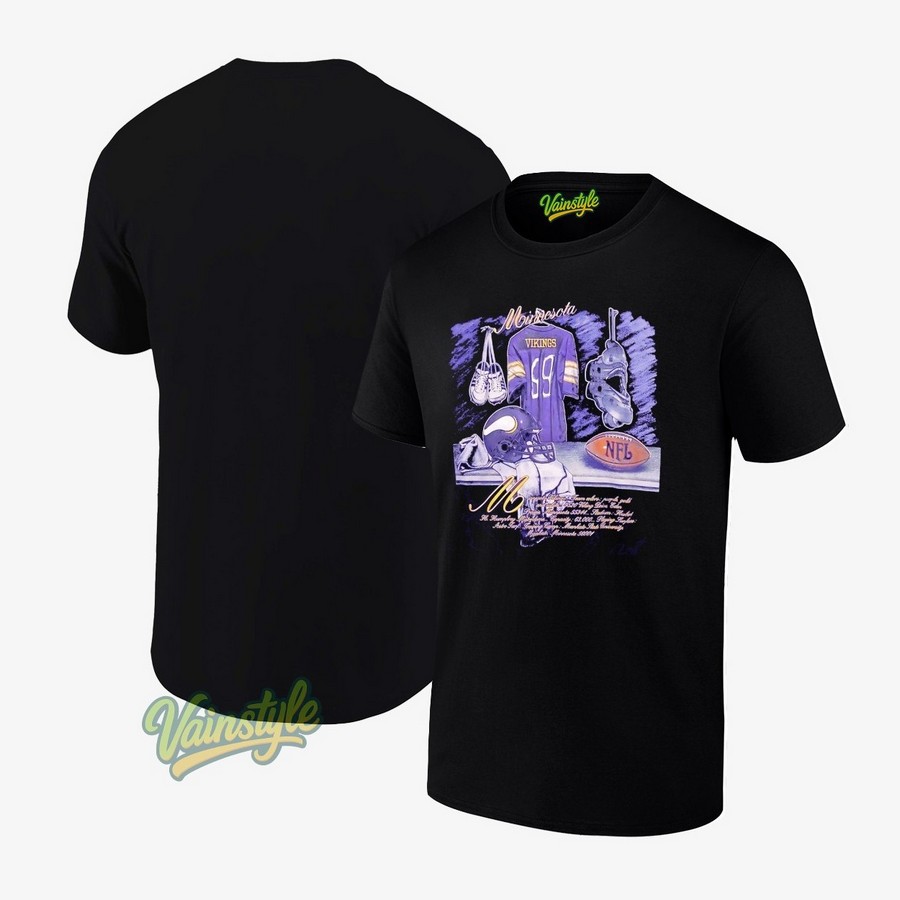 Minnesota Vikings Team Colors Purple Gold And White 9520 Viking Drive Eden Prairie T-Shirt Minnesota Vikings Team Colors Purple Gold And White 9520 Viking Drive Eden Prairie T-Shirt