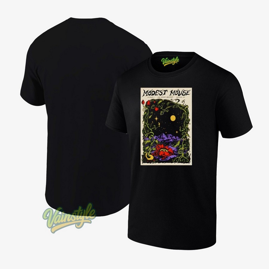 Modest Mouse Fall Tour 2025 Mission Ballroom In Denver Co Poster T-Shirt Modest Mouse Fall Tour 2025 Mission Ballroom In Denver Co Poster T-Shirt