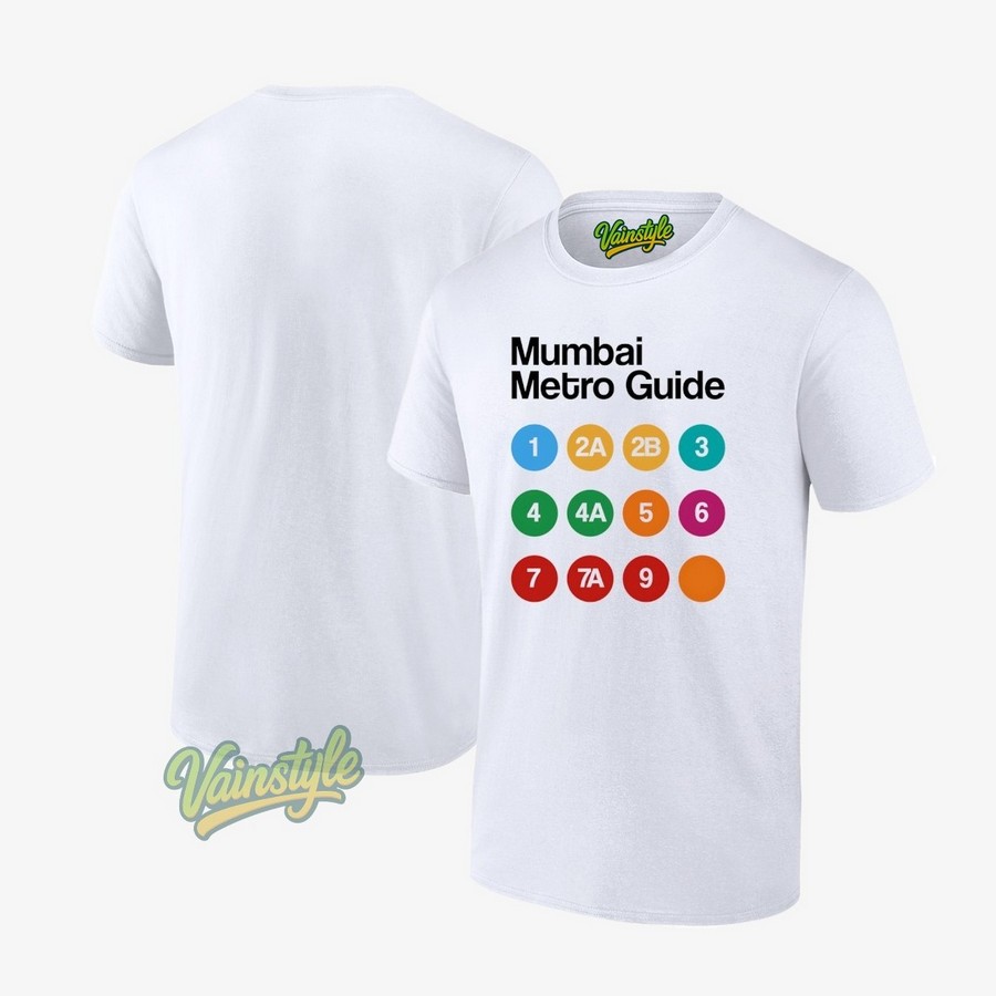 Mumbai Metro Guide T-Shirt Mumbai Metro Guide T-Shirt