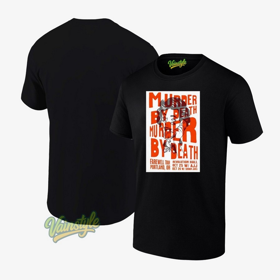 Murder By Death October 25-26 2025 Portland Oregon Poster T-Shirt Murder By Death October 25-26 2025 Portland Oregon Poster T-Shirt