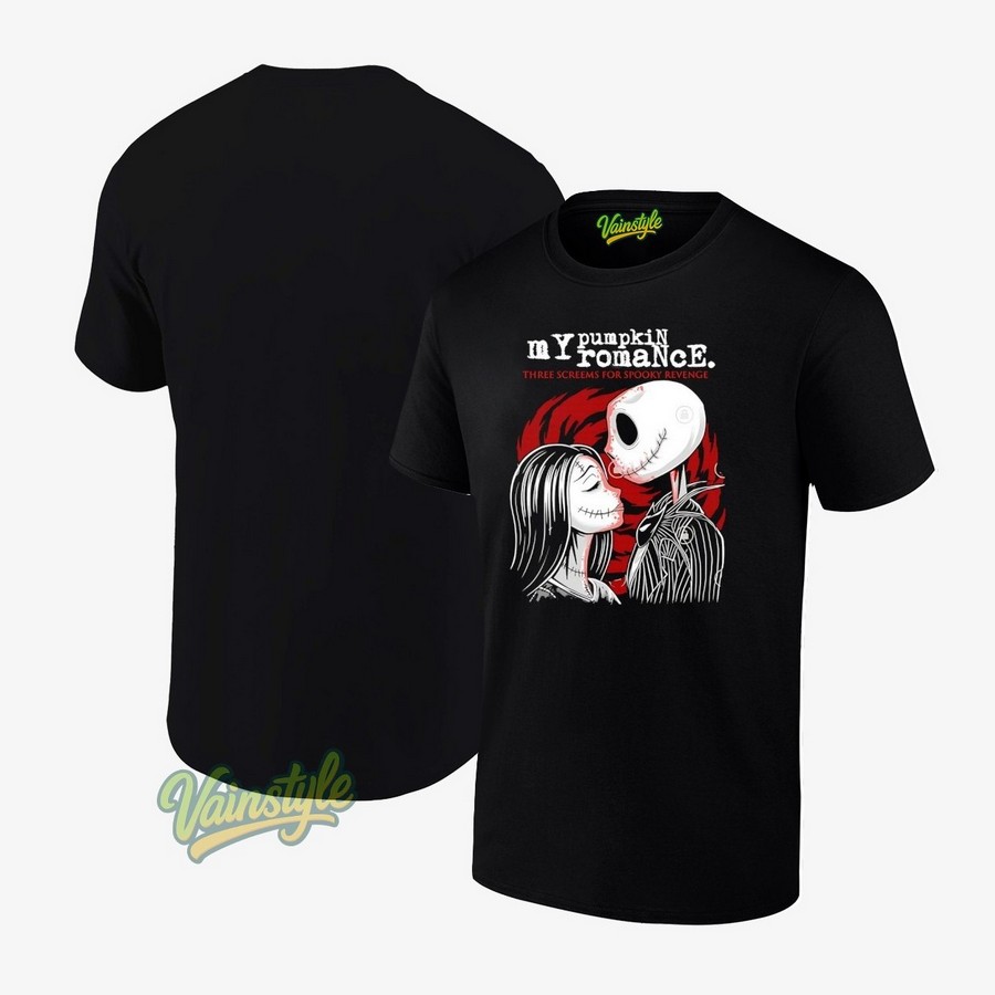 My Pumpkin Romance The Nightmare Before Christmas Style My Chemical Romance Album T-Shirt My Pumpkin Romance The Nightmare Before Christmas Style My Chemical Romance Album T-Shirt