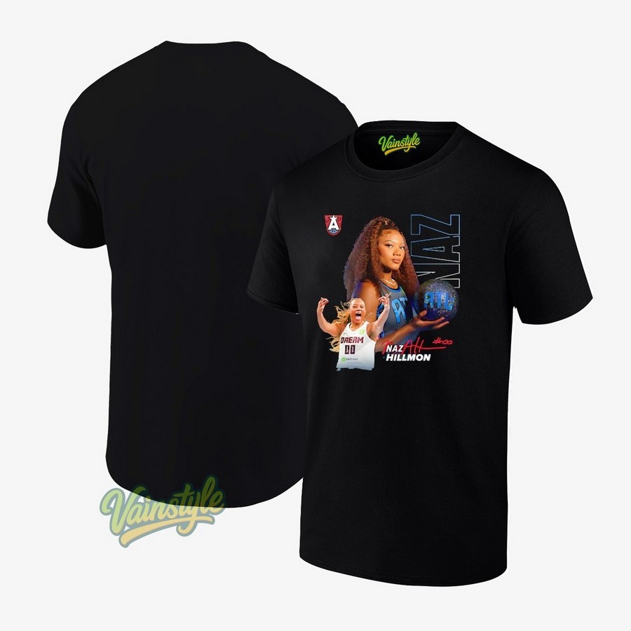 Naz Hillmon Wnba Atlanta Dream Signature Graphic T-Shirt